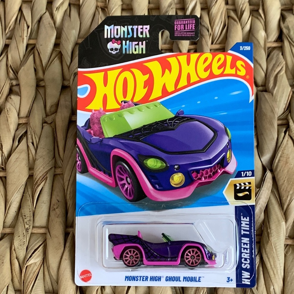Hot Wheels Monster High Ghoul Mobile HW Screen Time Hotwheels Purple Car 2025 🆕